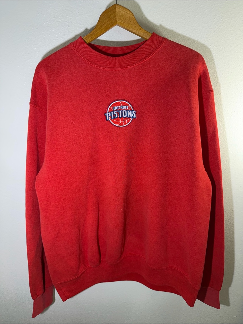 Vintage Detroit Pistons Red Crewneck Sweatshirt